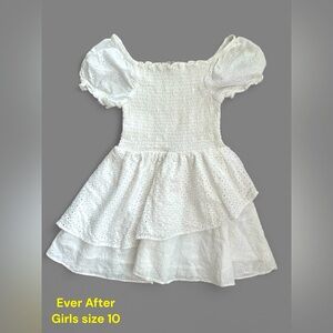 Barely worn Ever After brand girls what size 10 dress.